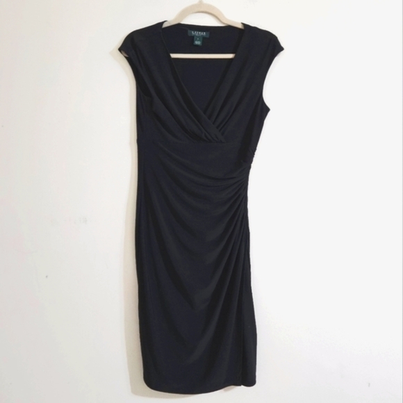 Lauren Ralph Lauren Ruched Sheath Dress - Picture 1 of 6